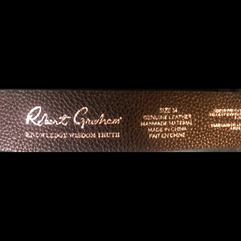 Robert Graham Black Suede Belt
